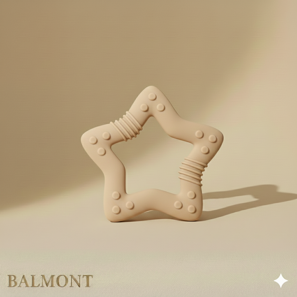 Anneau de dentition en silicone bébé pour apaiser les gencives