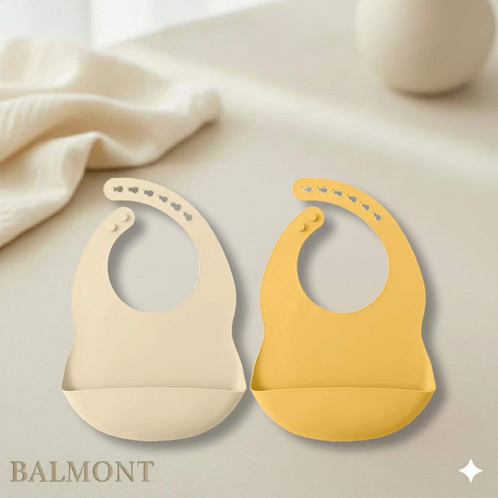 Set de 2 bavoirs en silicone bébé pour des repas plus sereins
