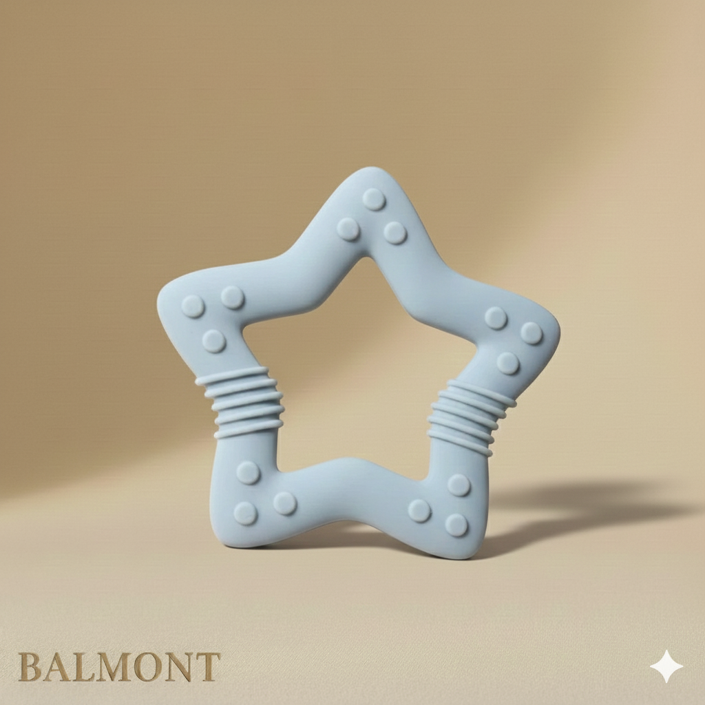 Anneau de dentition en silicone bébé pour apaiser les gencives