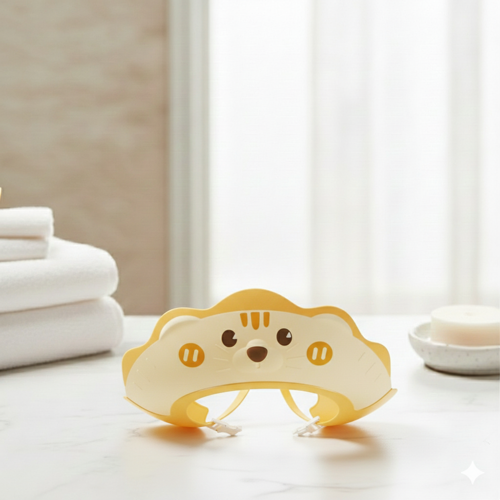 Casquette de bain bébé en silicone souple