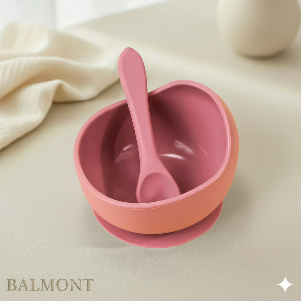 Set bol et cuillère bébé en silicone