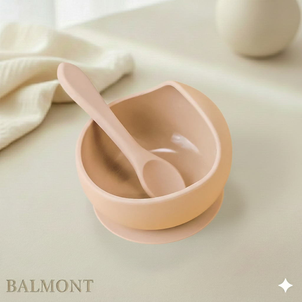 Set bol et cuillère en silicone bébé pour des repas en toute sérénité