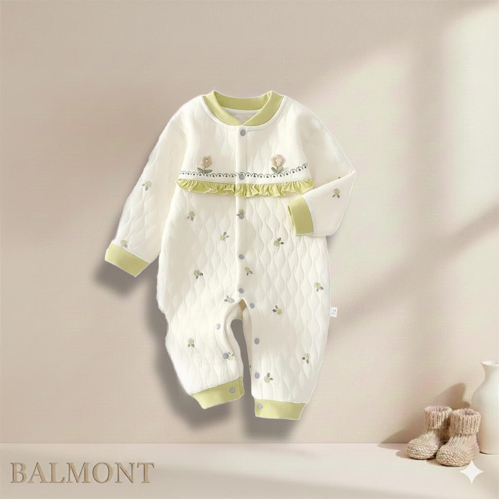 Combinaison bébé en coton motif animal