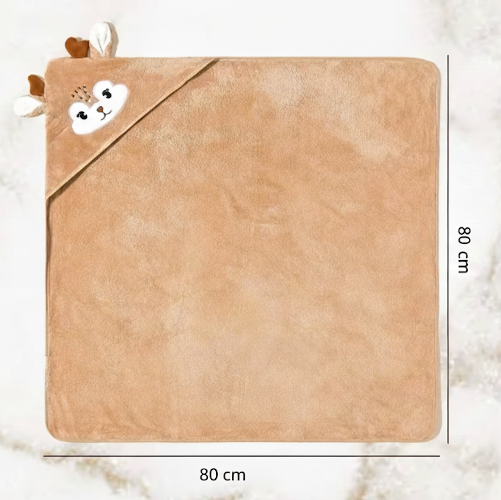 Cape de bain bébé en polyester à capuche animale