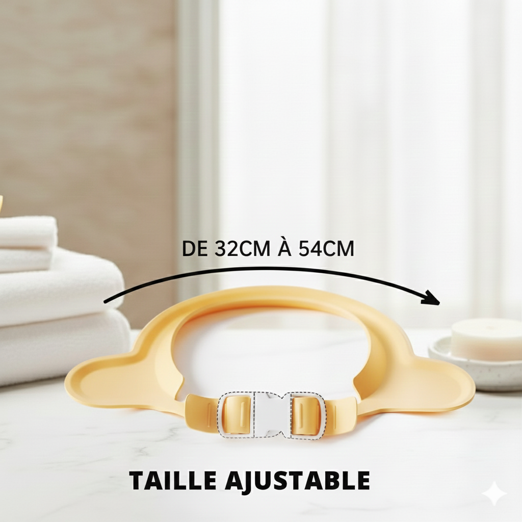 Casquette de bain bébé en silicone souple