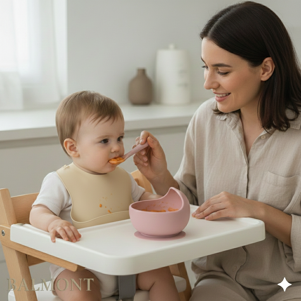 Set de 2 bavoirs en silicone bébé pour des repas plus sereins